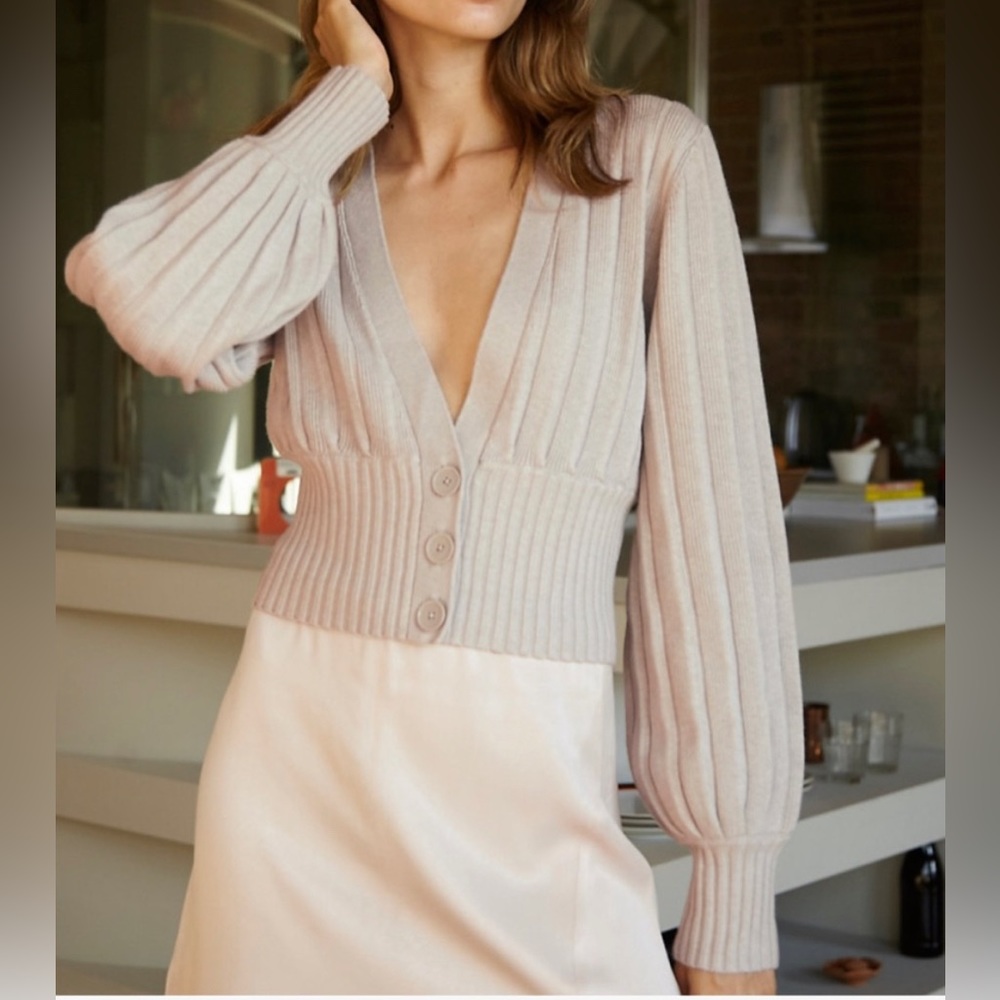 New Plunge Front Cardigan